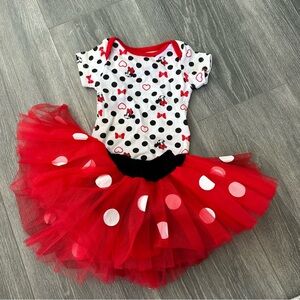 Disney baby Minnie Outfit (0-3M)